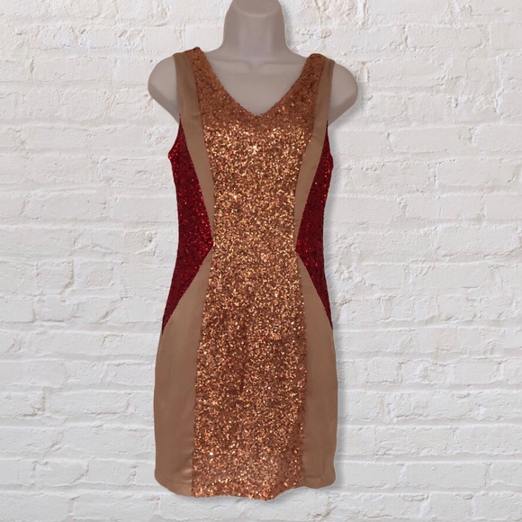 🍁Fall Sale🍁NWT Marineblu Satin and Sparkle Dress - Picture 1 of 4